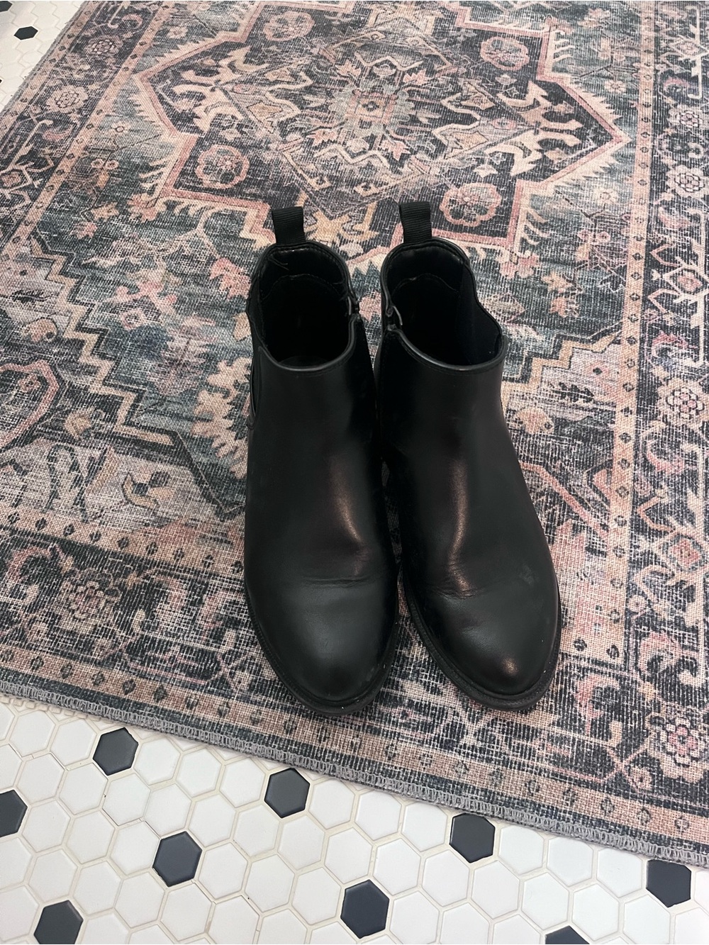 Girls Black Chelsea Boots